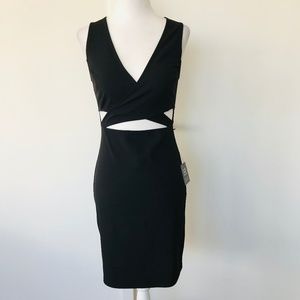 EXPRESS LBD with Criss-Cross and Side Cutouts